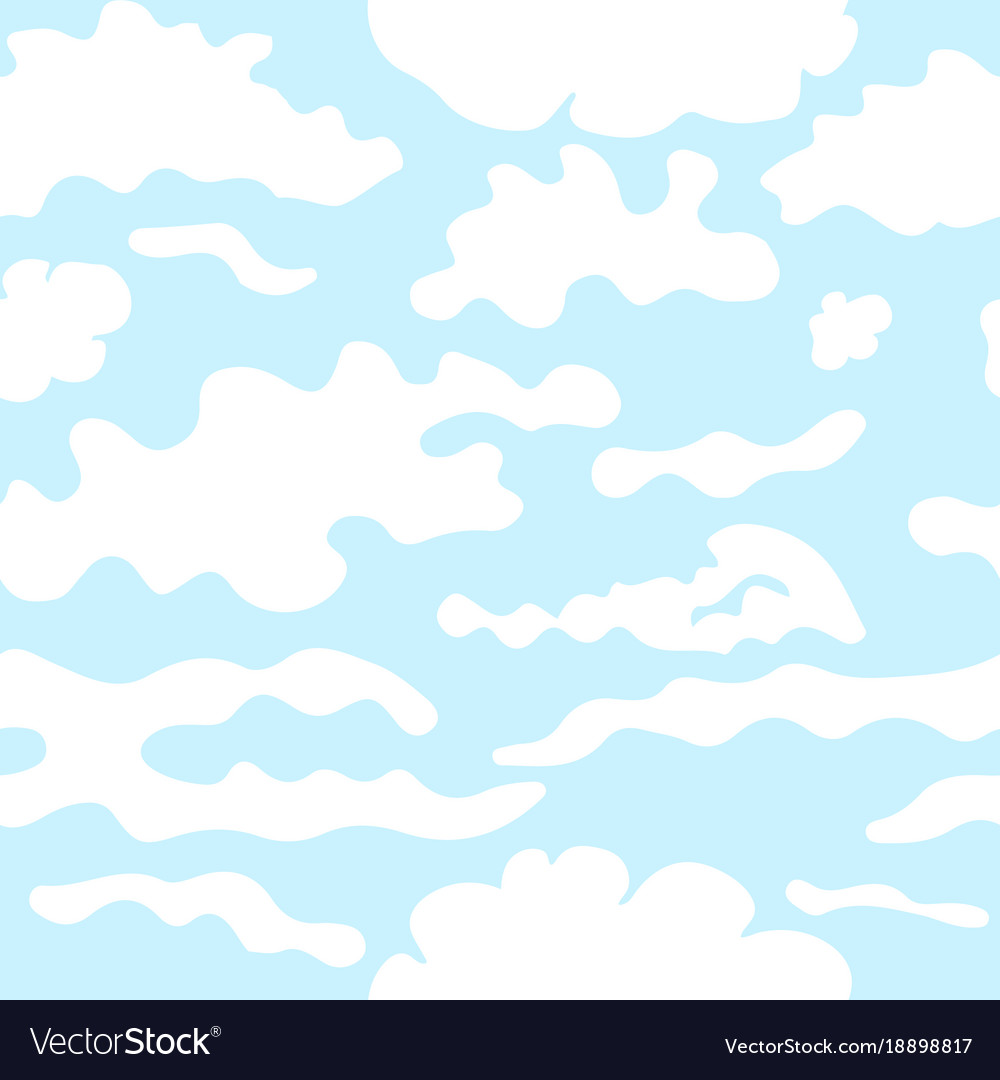 Clouds seamless pattern