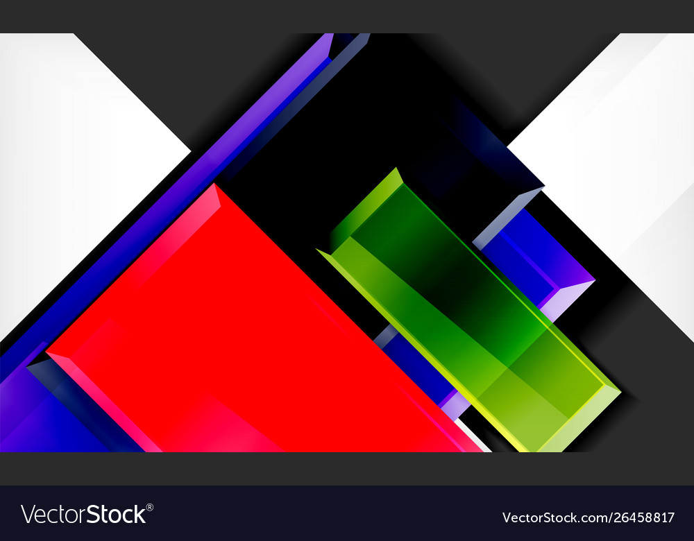 Colorful square and rectangle blocks background Vector Image Colorful square and rectangle blocks background