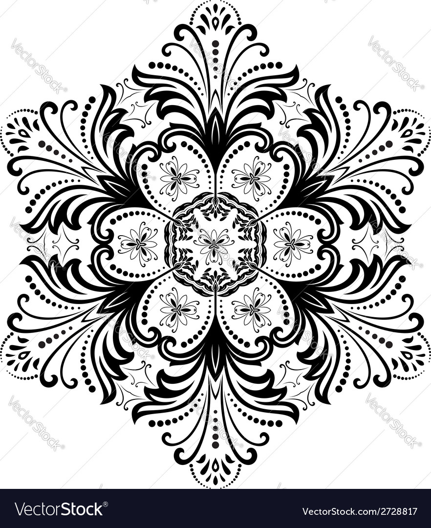 Damask seamless pattern abstract background