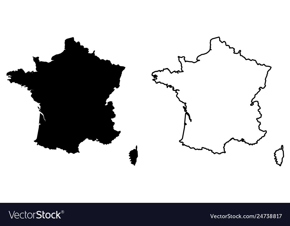 France Map - Clean Outline