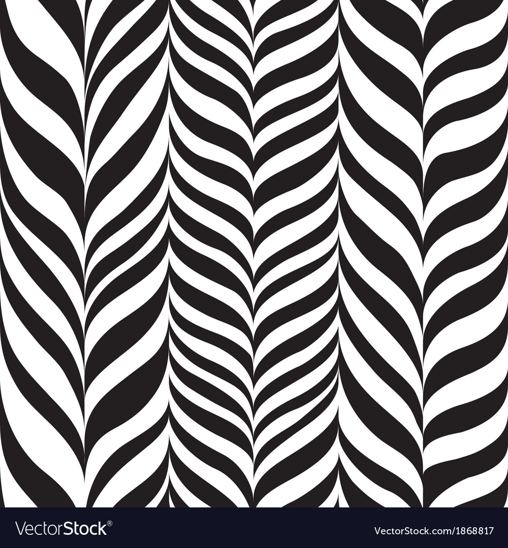 Freehand zebra herringbone Royalty Free Vector Image