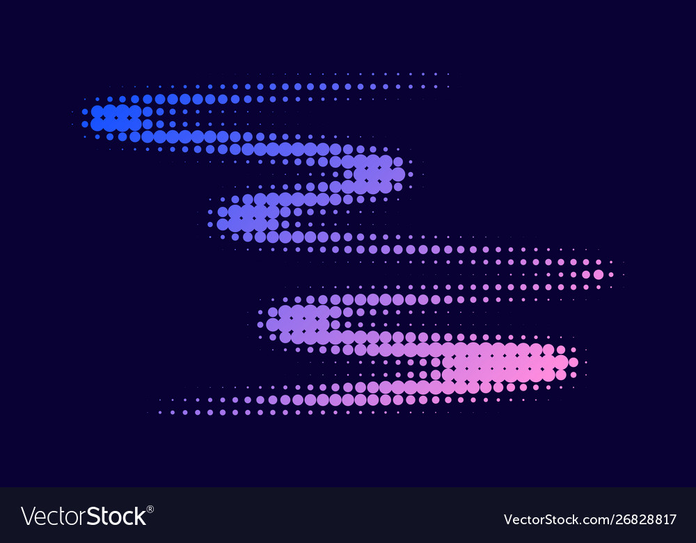 Gradient futuristic pattern