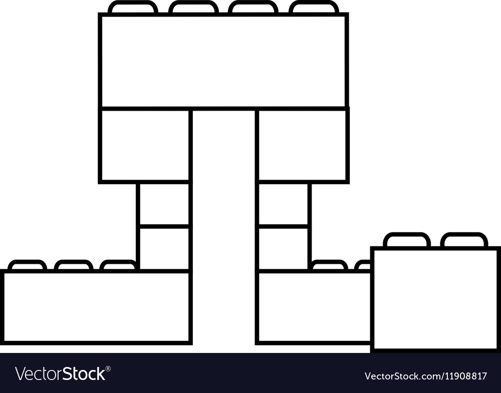 Isolated block toy design