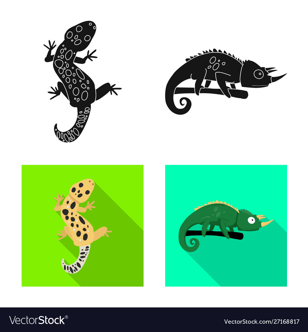 Isolated object tail and fauna symbol set