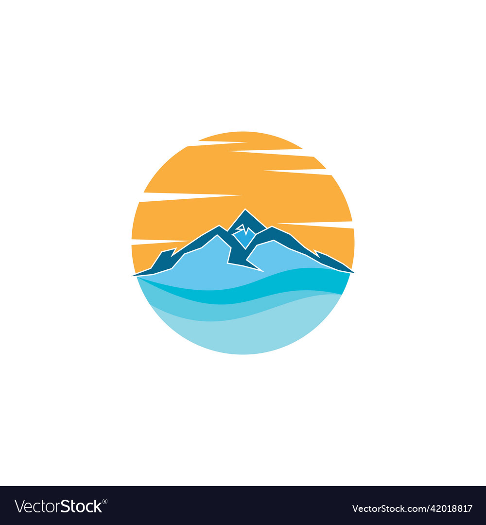 Mountains logo Royalty Free Vector Image - VectorStock