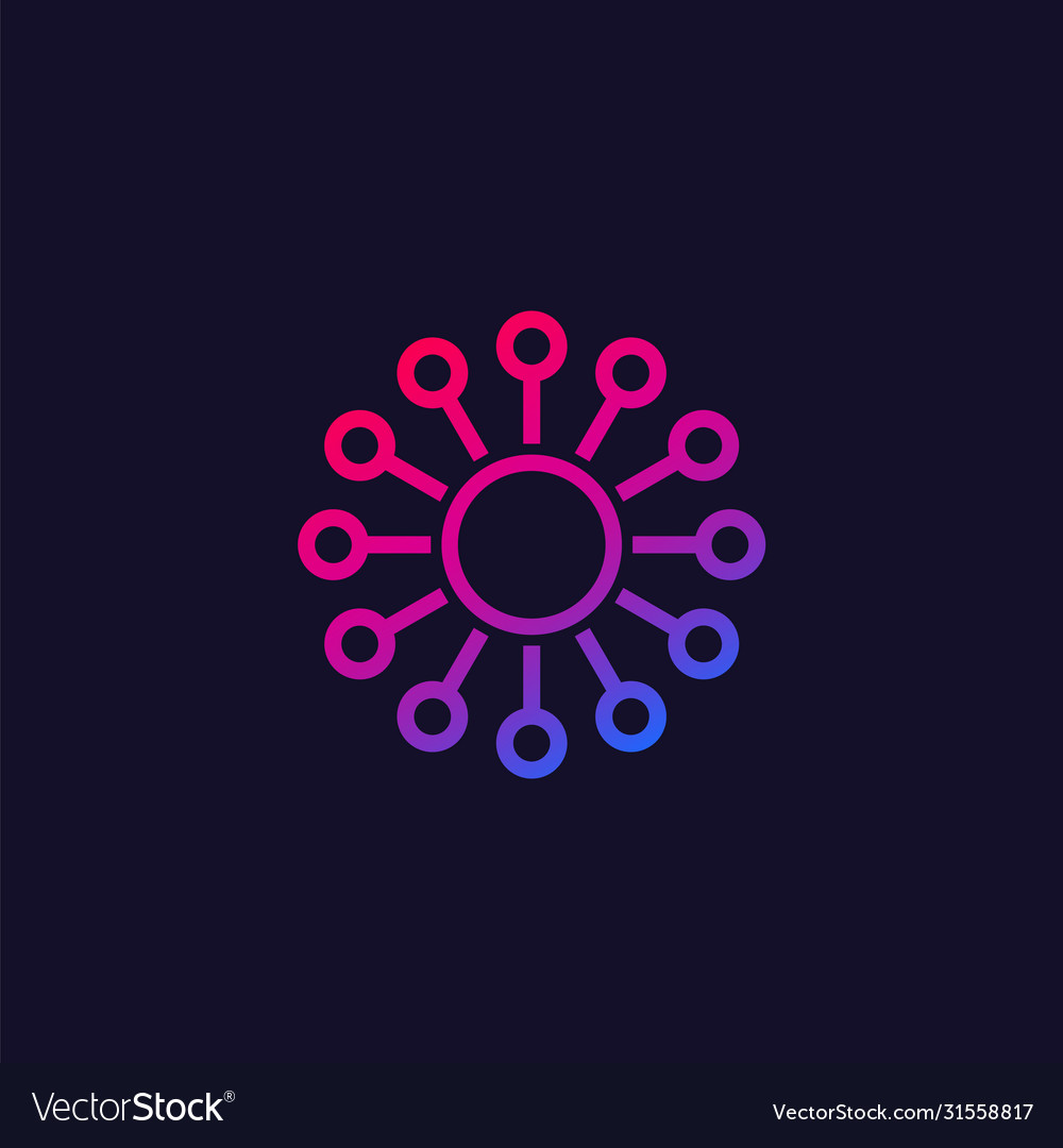 Network Connection Icon - Gradient
