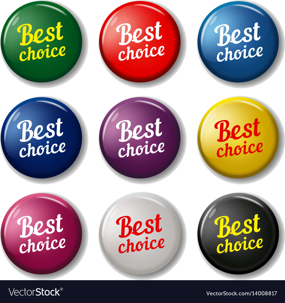 Round buttons with text best choice