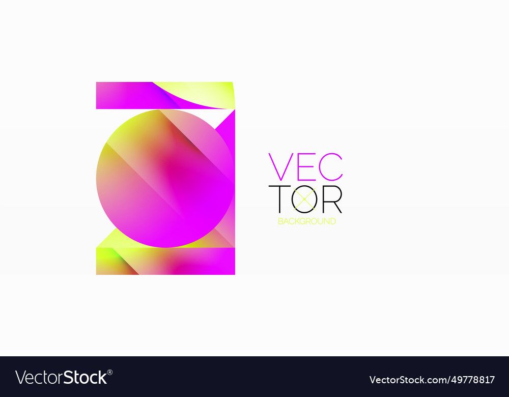 Serene gradient template circles and triangles