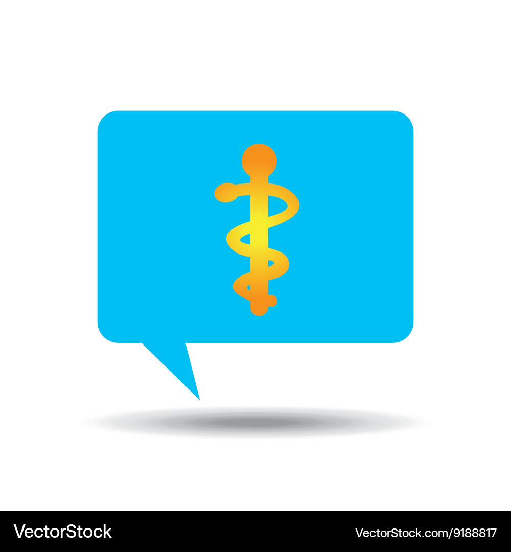 Thinking in medicine design Royalty Free Vector Image