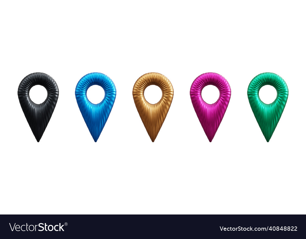 3D Karte Pin Pointers Collection