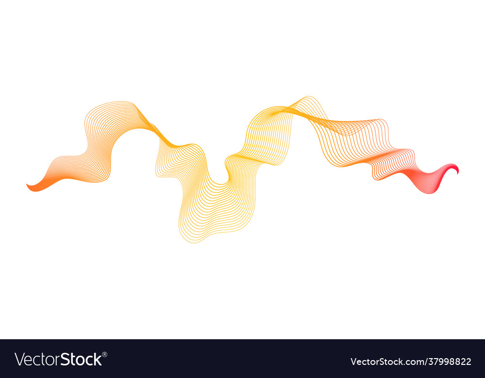 Abstract backdrop with wave gradient lines vector image Abstract backdrop with wave gradient lines