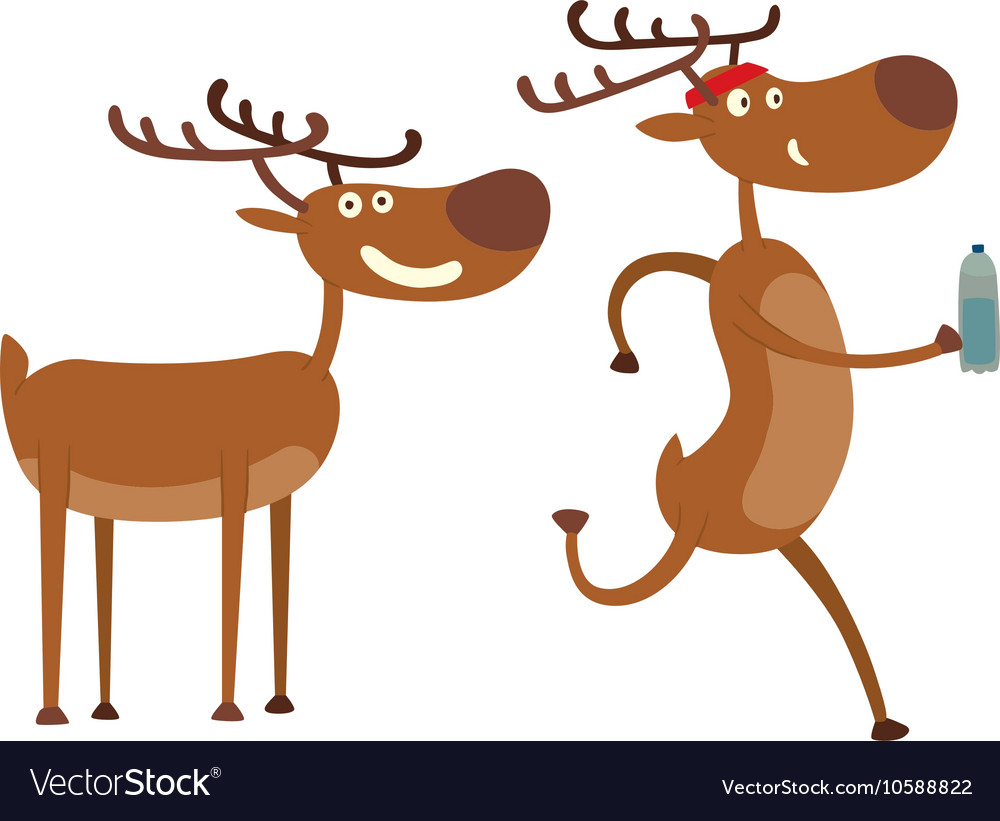 Cartoon deer character