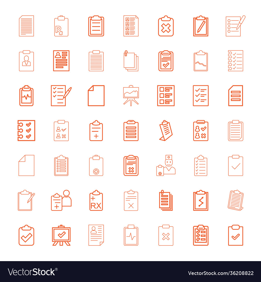 Clipboard icons