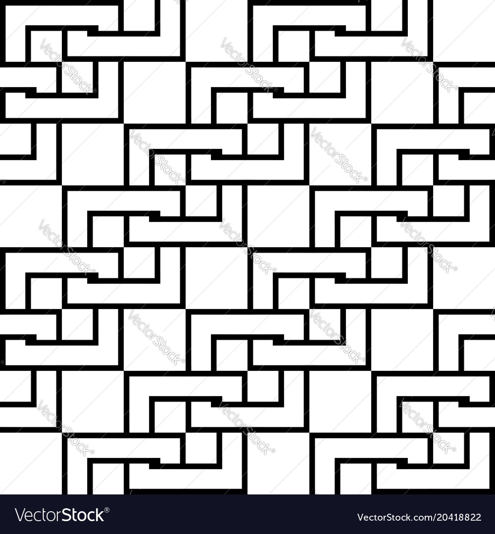 Design seamless monochrome chain pattern