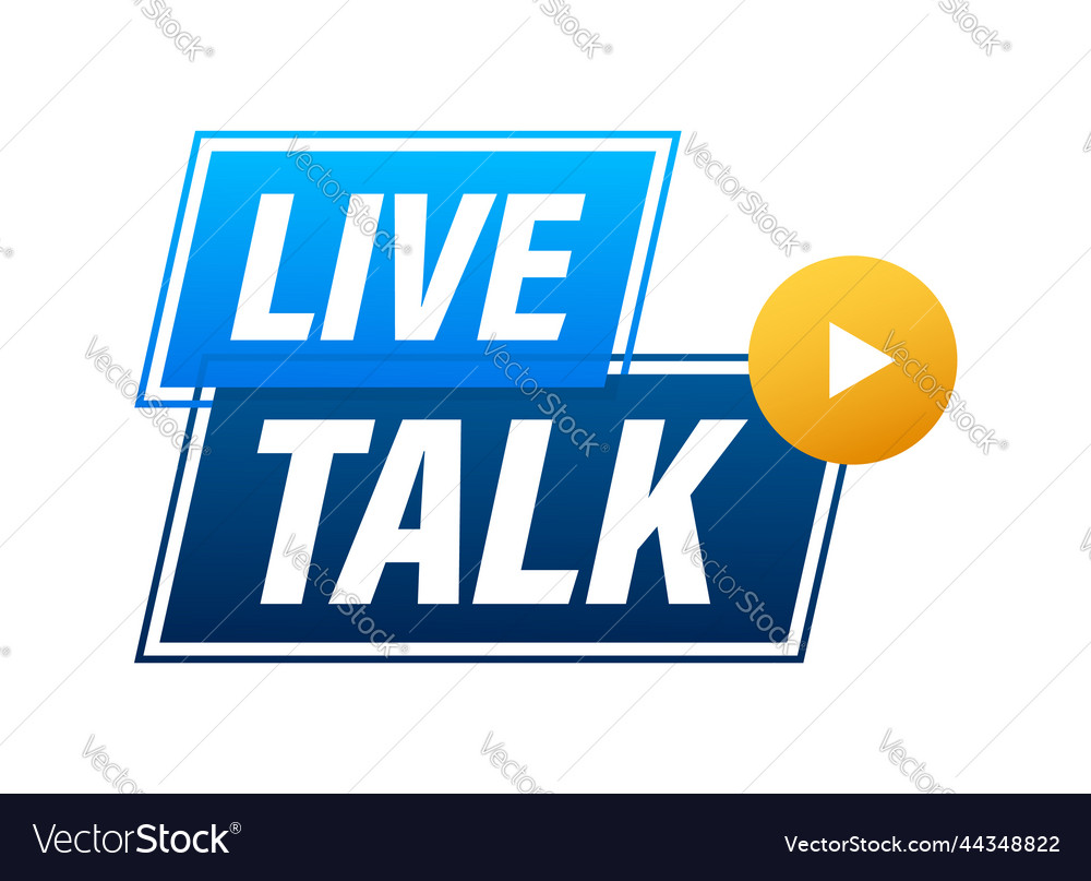 Live talk element for broadcasting video stream