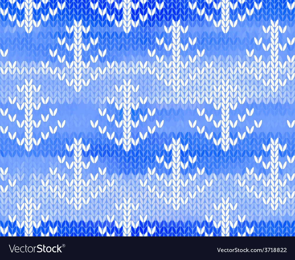 Seamless knitted pattern with trees