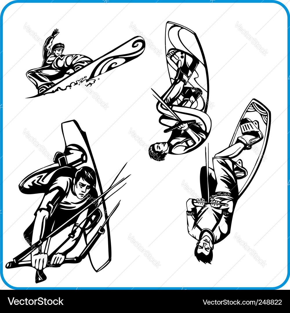 Snowboard Royalty Free Vector Image - VectorStock