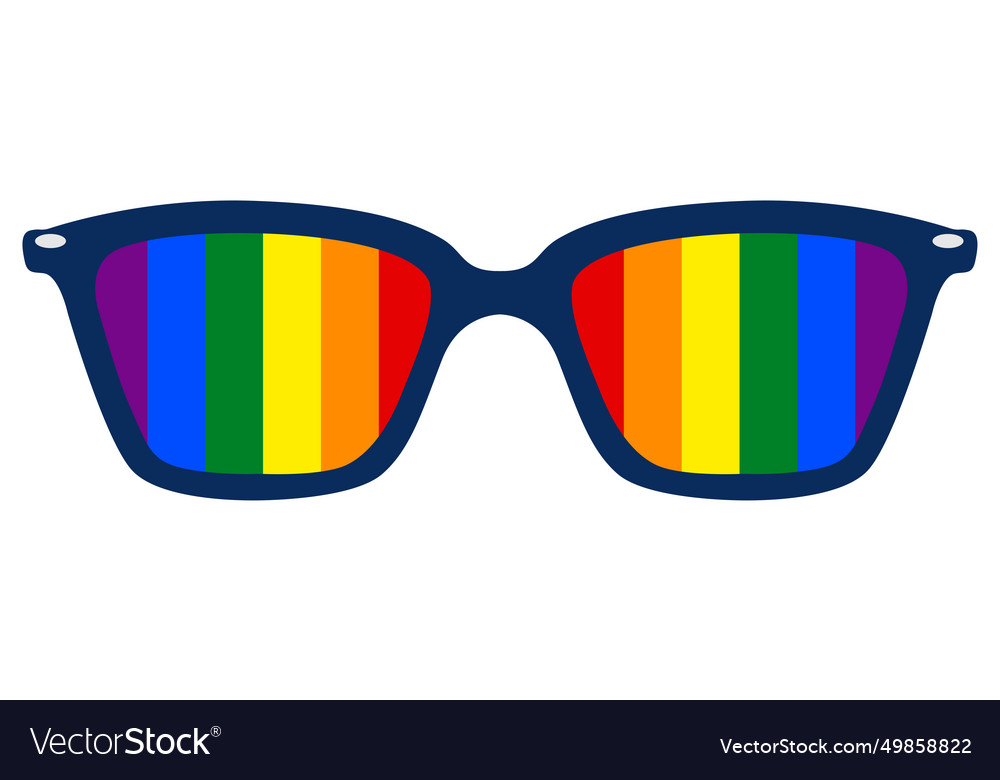 Sunglasses lgbtq pride month t shirt design Vector Image