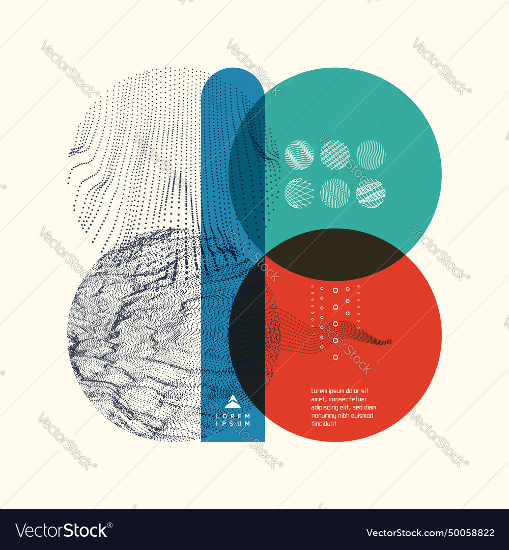 Trendy abstraktes Hintergrundfeld mit Dynamik vector image Trendy abstraktes Hintergrundfeld mit Dynamik