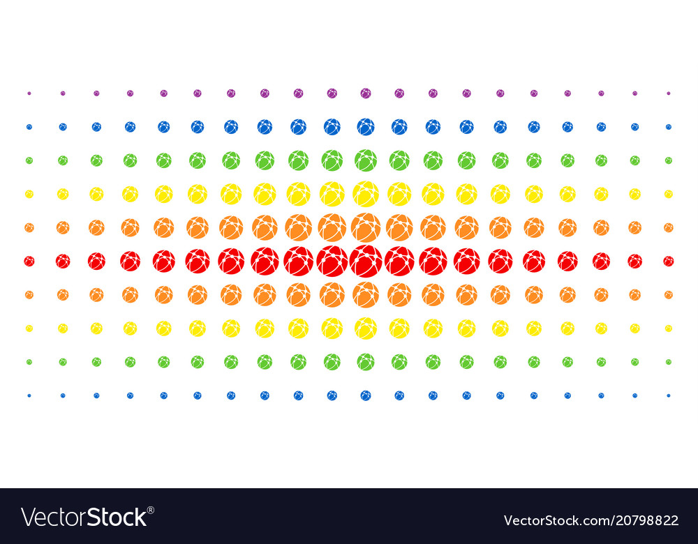 Web browser spectral halftone pattern