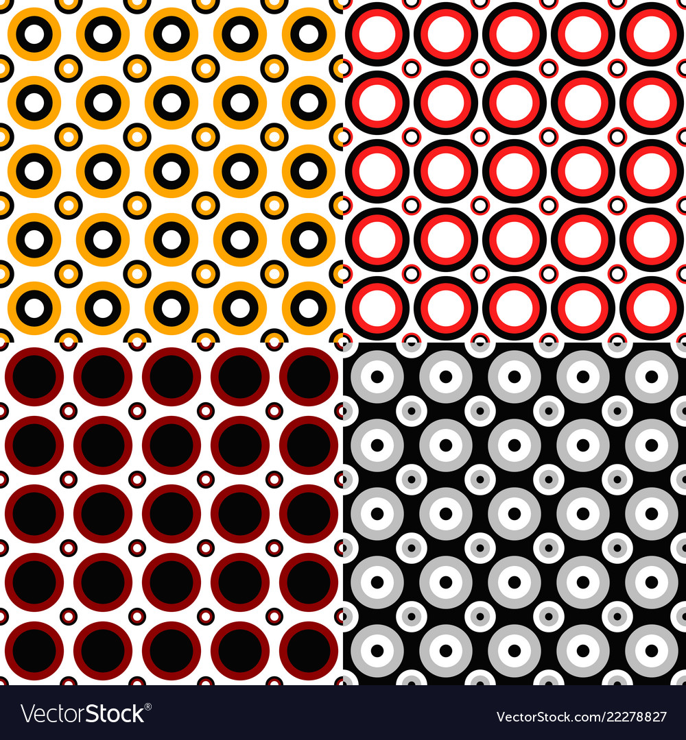 Abstract circle pattern background design set