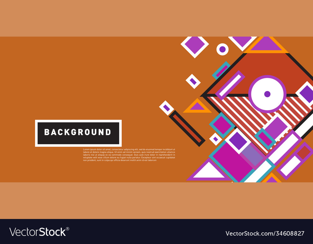 Abstract colorful rectangle background for banner vector image Abstract colorful rectangle background for banner