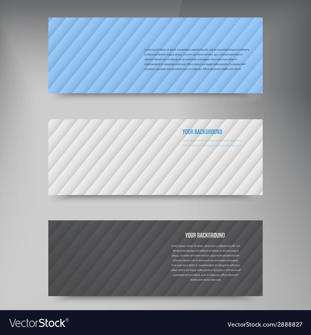 Banners lines color web design