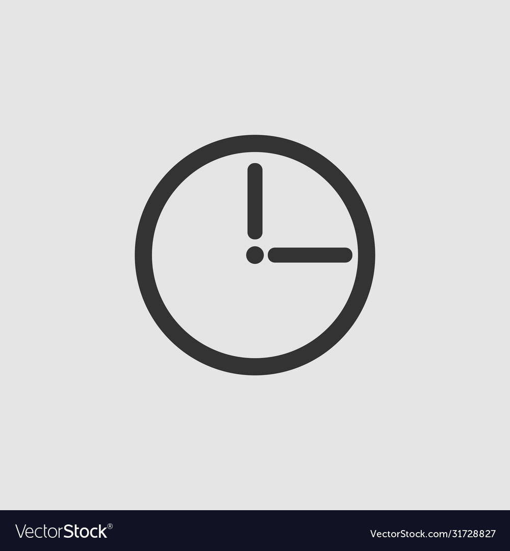 Passage time icon flat vector image Passage time icon flat
