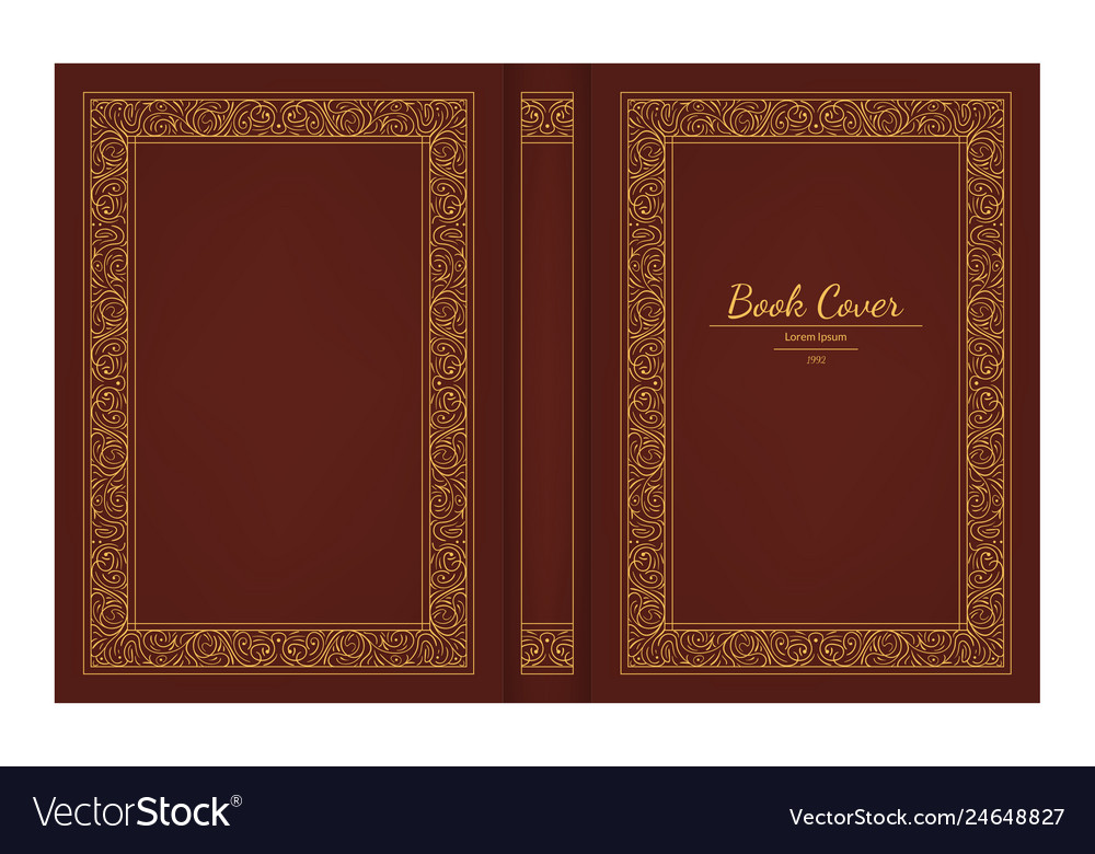 Download Realistic 3d detailed old book cover Royalty Free Vector