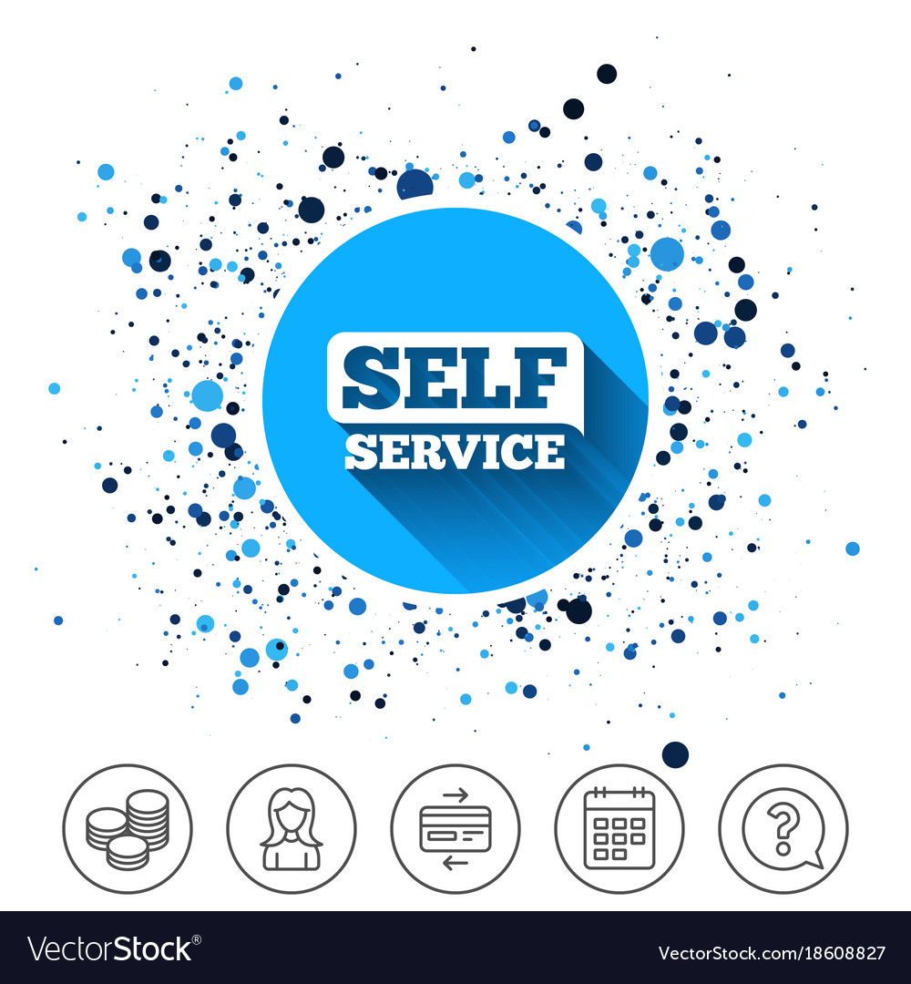 Self service sign icon maintenance button