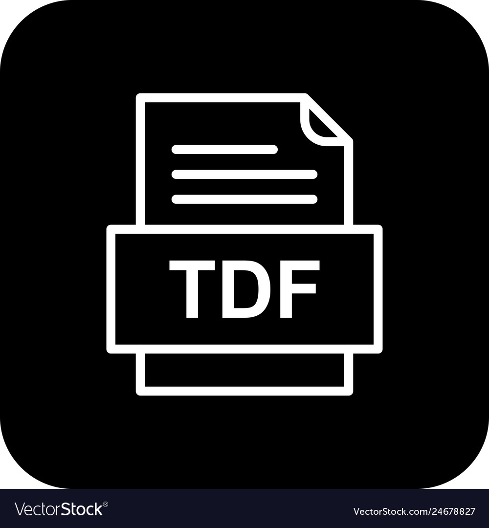 Tdf file document icon