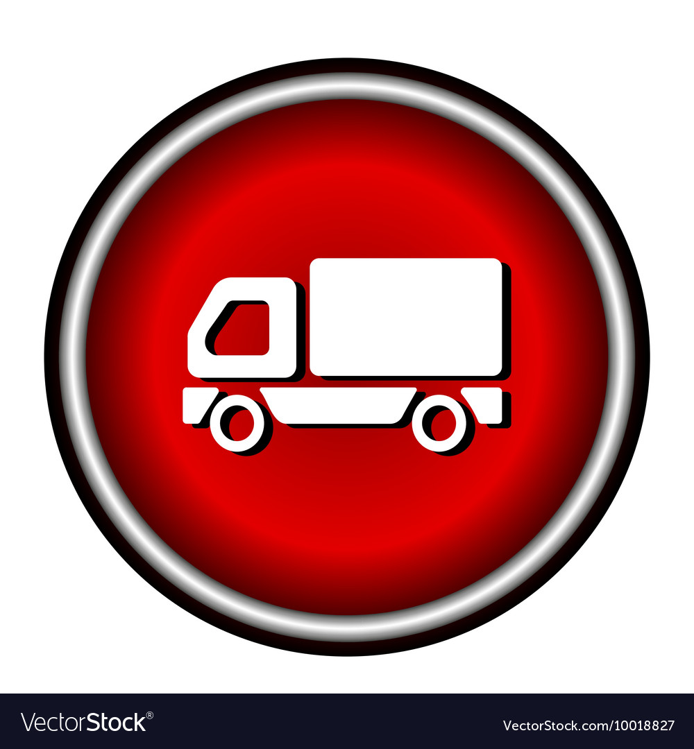 Truck icon on white background