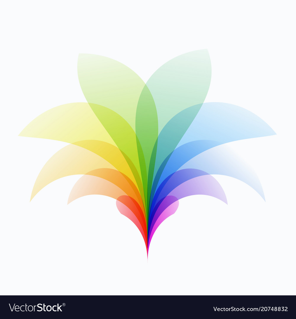 Abstract design colourful elements vector image Abstract design colourful elements
