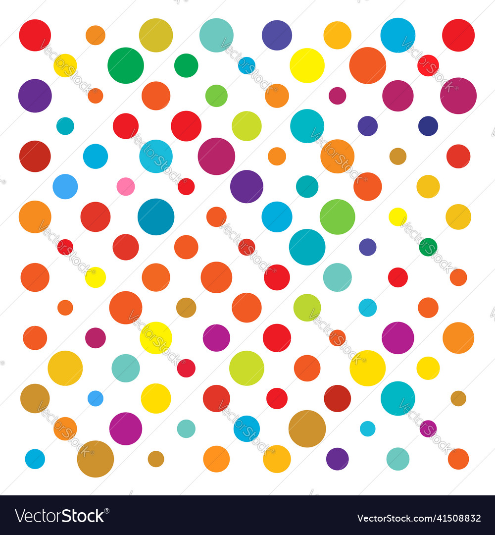 Colorful random diffuse circles dots pattern