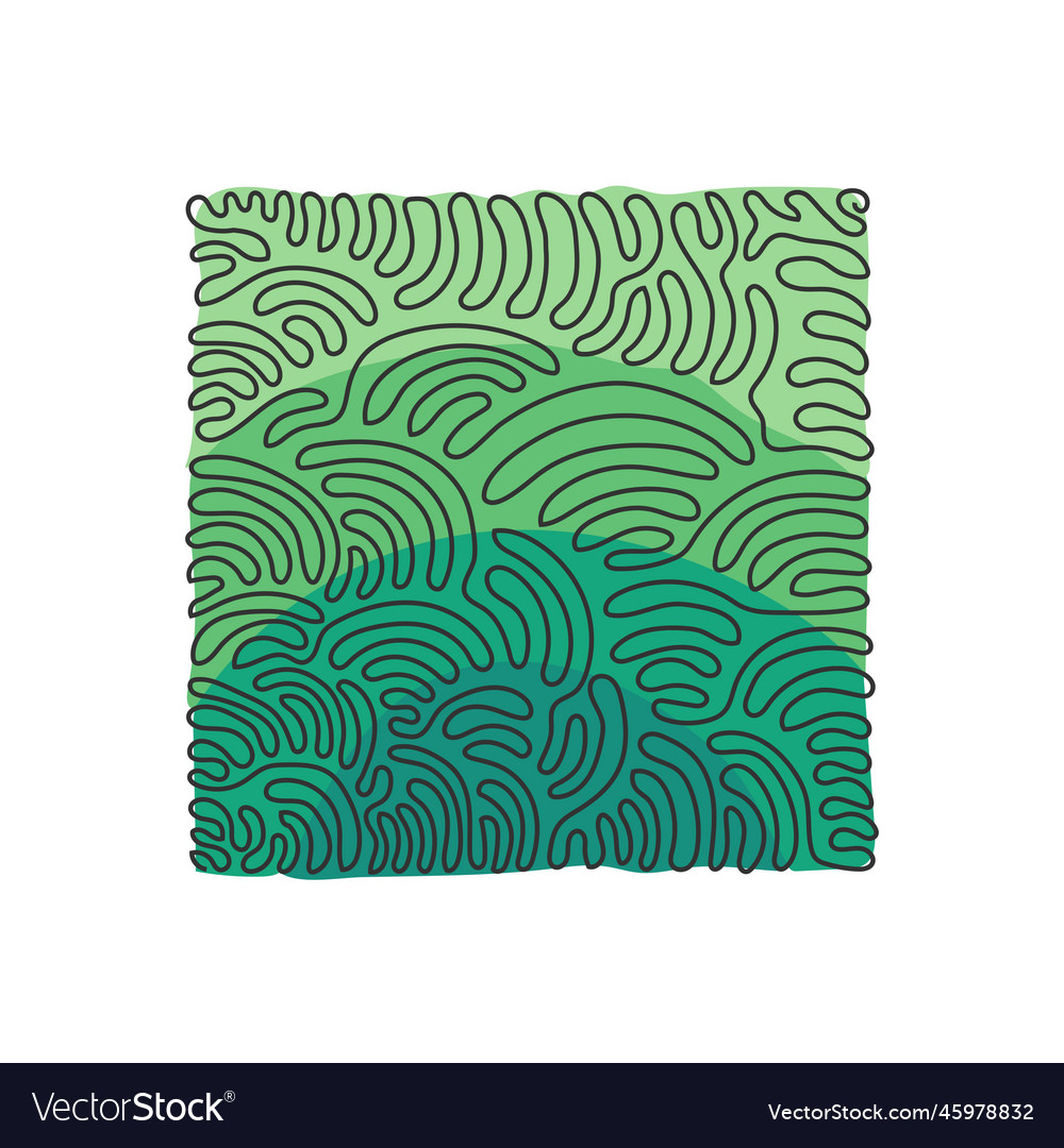 Single Line Abstract Square