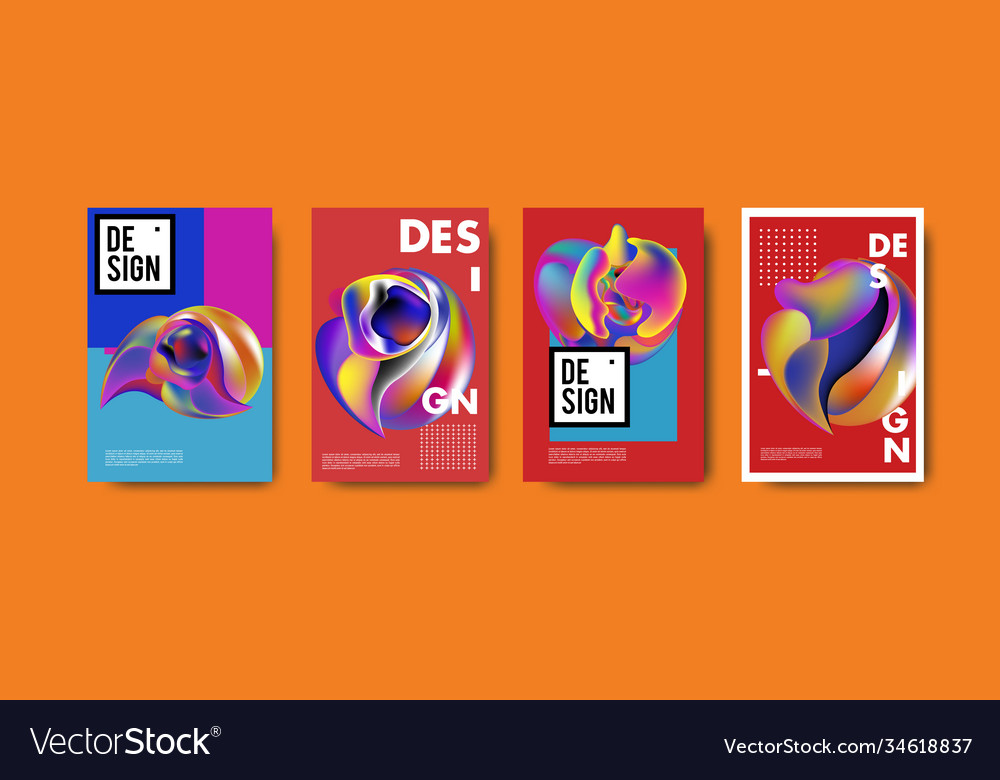 Abstract colorful liquid and fluid pattern