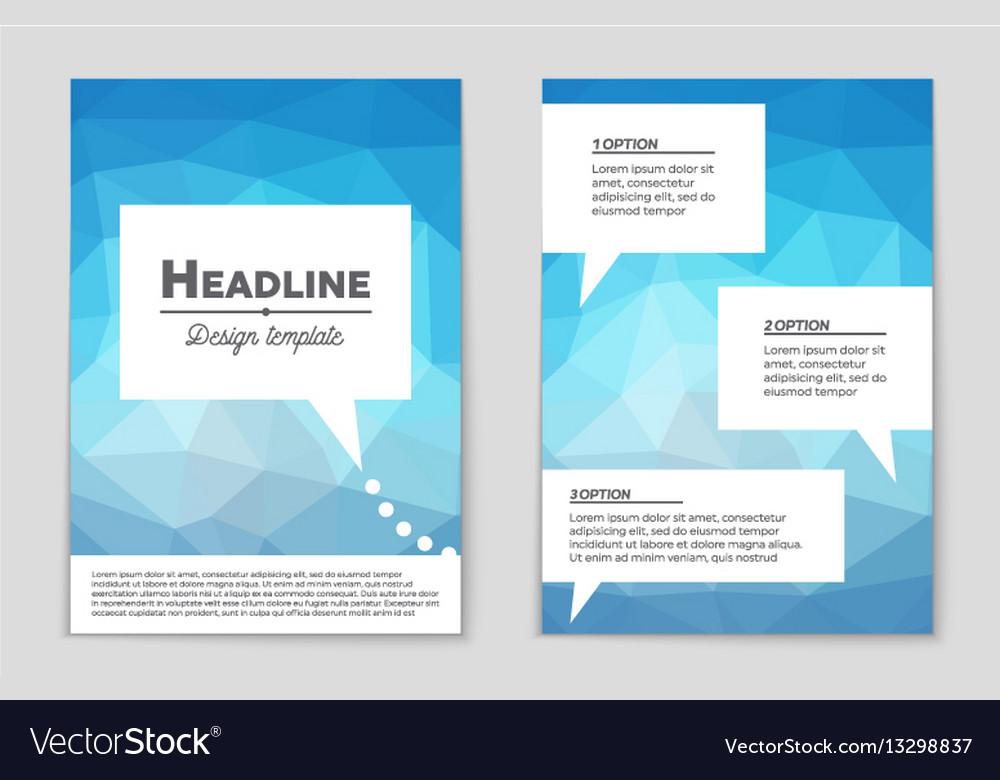 Abstract layout background set for art