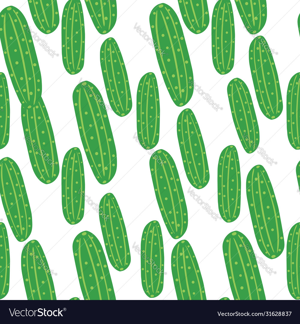 Geometric Cucumber Pattern