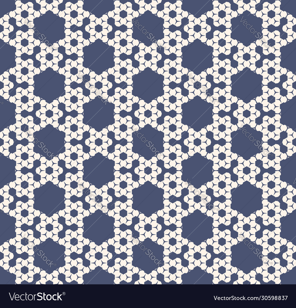 Geometric seamless pattern with small hexagons vector image Geometric seamless pattern with small hexagons