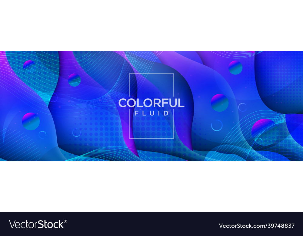 Modern colorful background with fluid dynamic