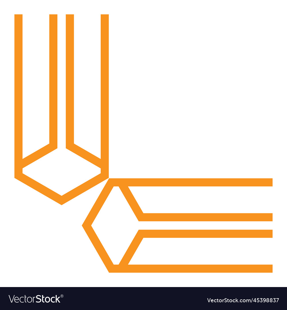 Modern geometric hexagonal shape design vector image Modern geometric hexagonal shape design