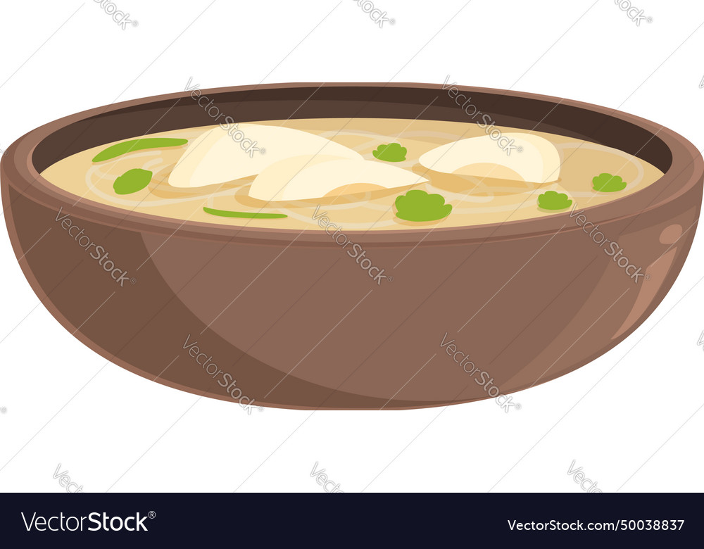 Myanmar soup cuisine icon cartoon poster Vector Image