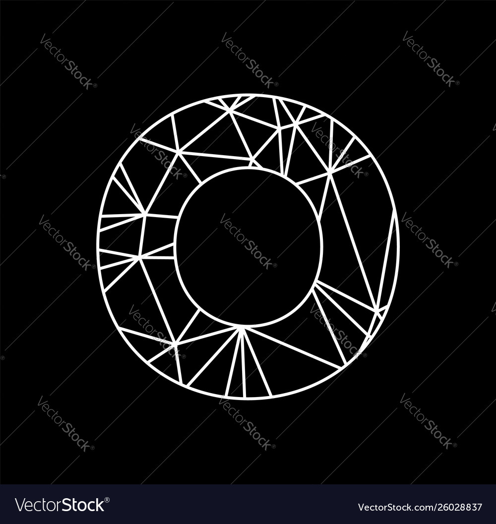 O geometric triangle block chain font Vector Image O geometric triangle block chain font