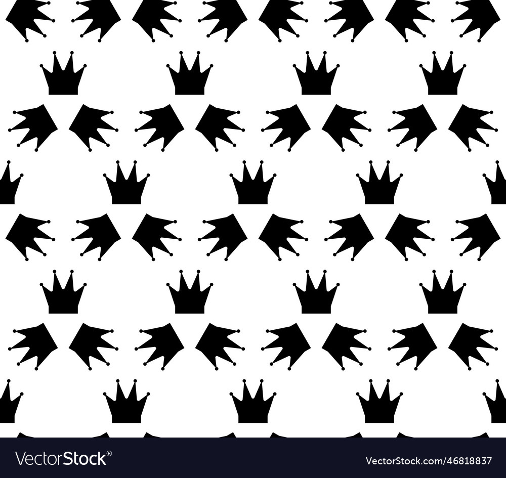 Seamless pattern with chess queen endless