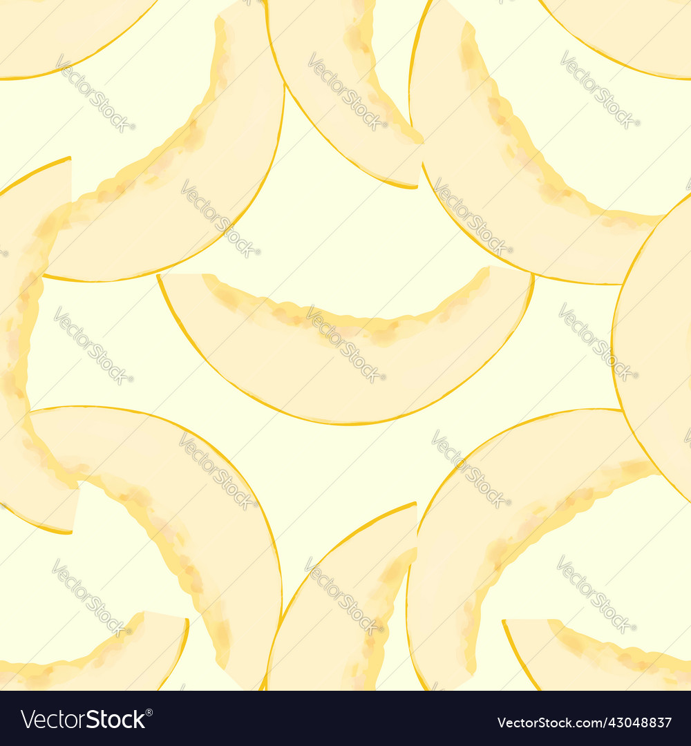 Seamless pattern with i of a melon vector image Seamless pattern with i of a melon