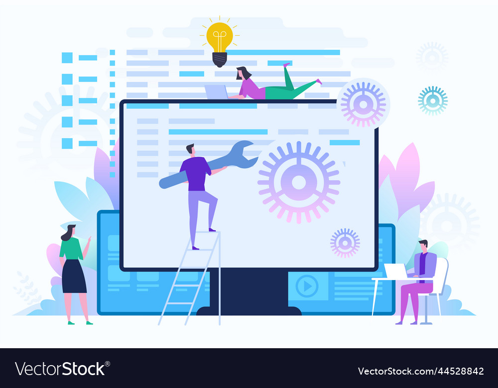Back end development it concept software