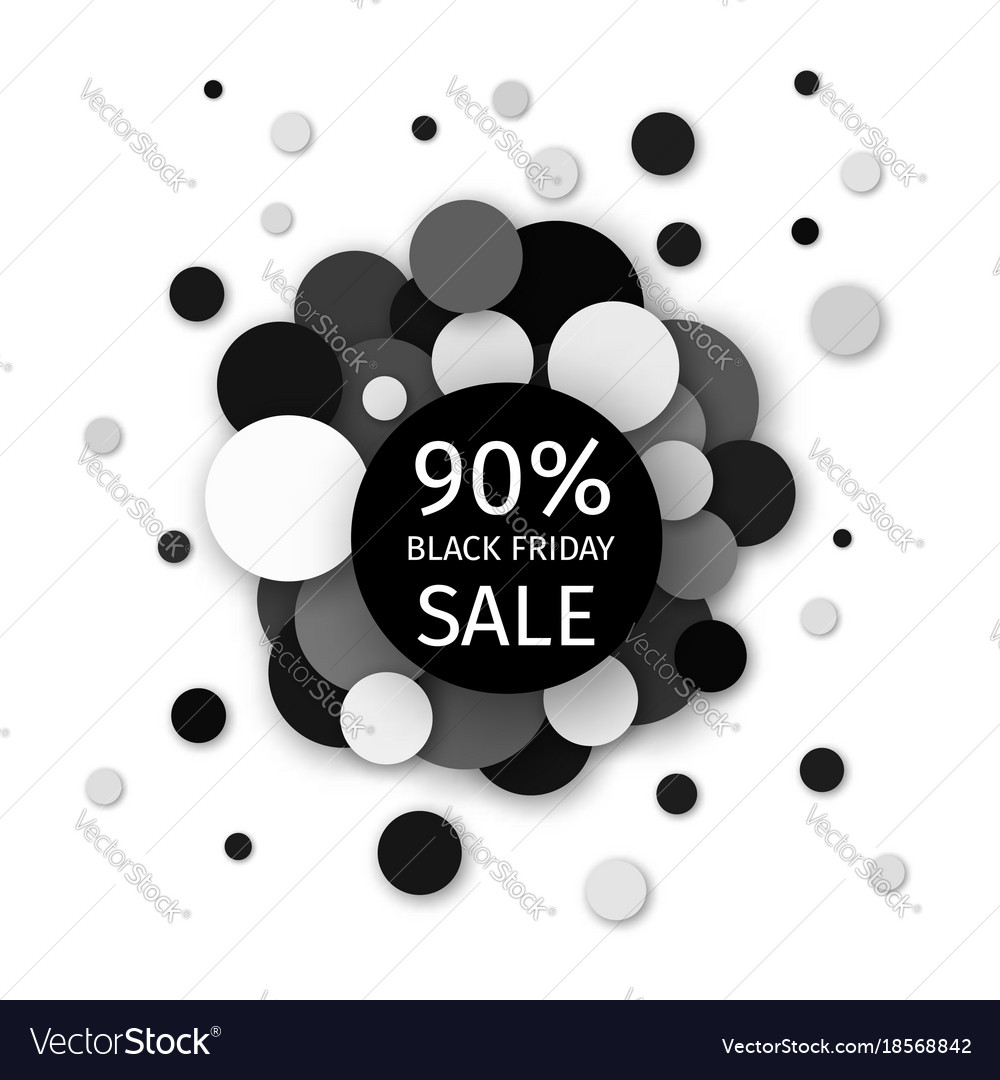 Black friday sale 90 percent discount banner