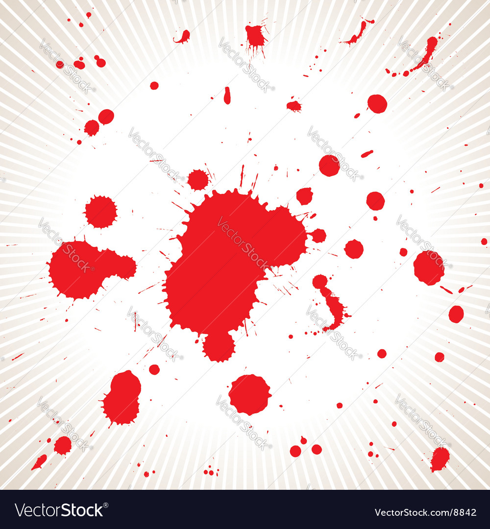 Blood splash Royalty Free Vector Image - VectorStock