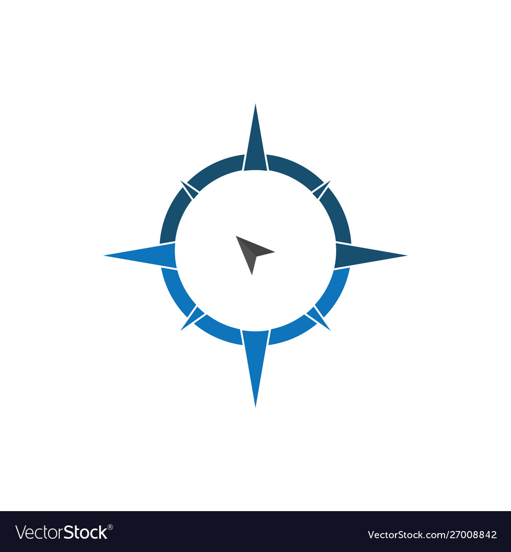 Compass signs and symbols Royalty Free Vector Image