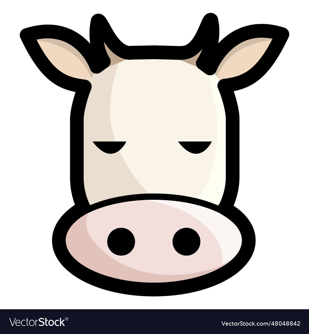 Cow avatar Royalty Free Vector Image - VectorStock